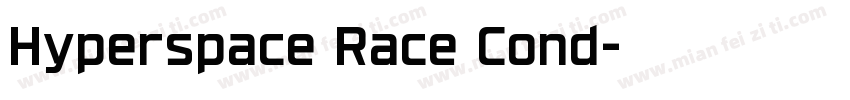 Hyperspace Race Cond字体转换